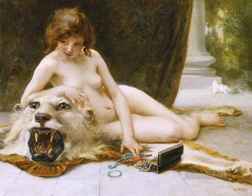 Guillaume Seignac Painting - The Jewel Case nude Guillaume Seignac